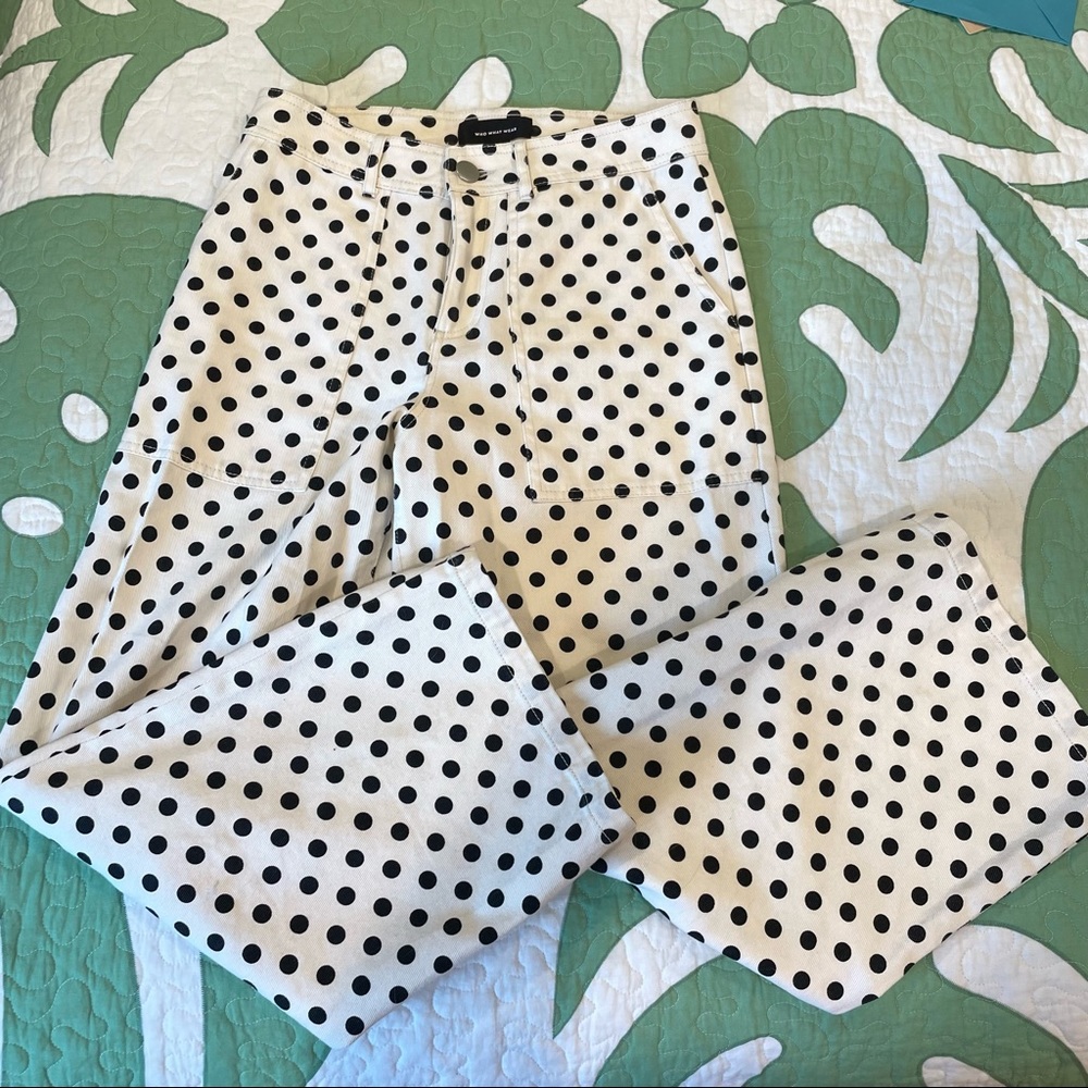 Polka dot pants